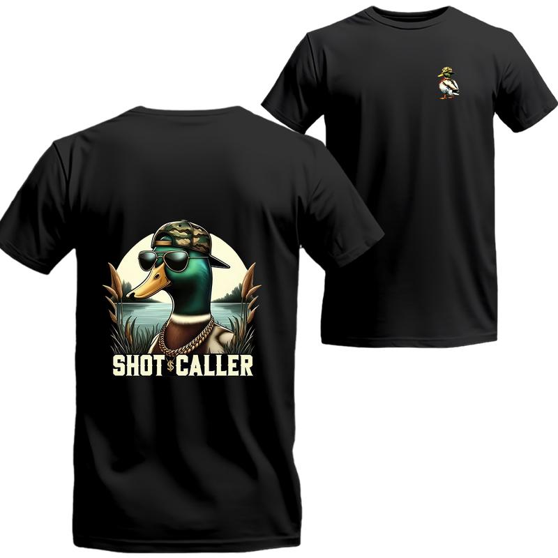 Hunting Duck T-shirt, Summer Hunting  Short Sleeve Tee, Unisex Shirt, Beer Shirt, Drinking Shirt, Menswear Top