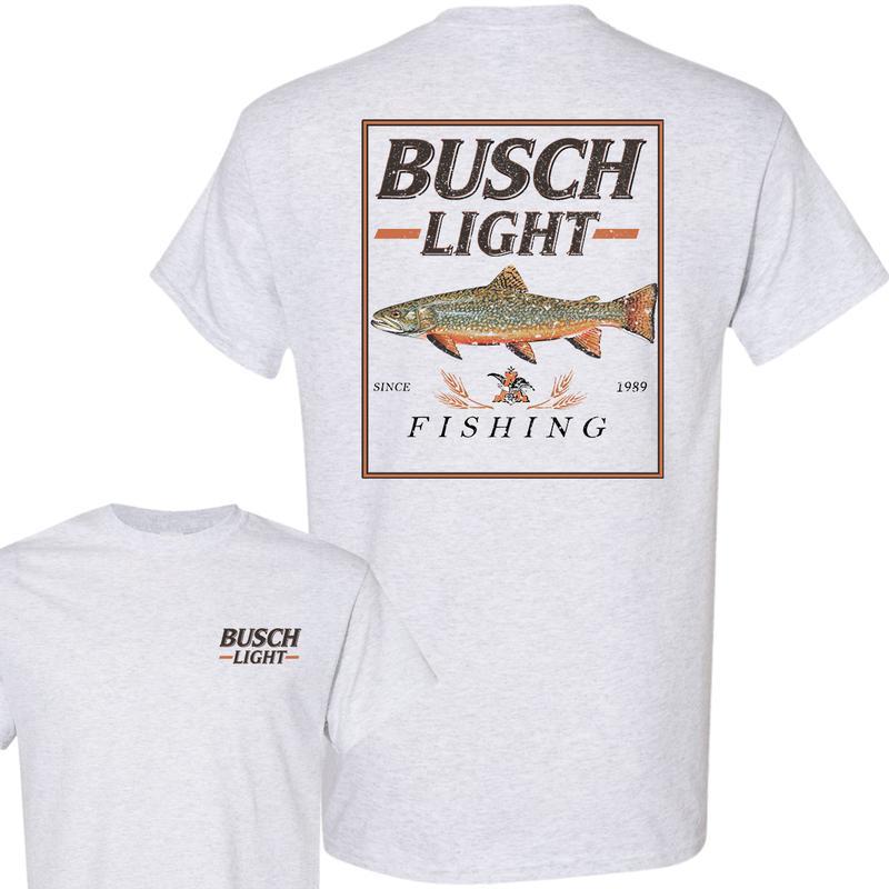 Busch Light, Busch Light Fishing Perch T-Shirt, Summer T-Shirt, Unisex T-Shirt, Crewneck Shortsleeve Tshirt