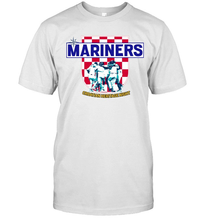 Croatian Heritage Night Game Day 2023 Seattle Mariners T-Shirt