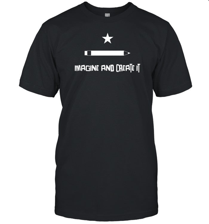 Howlinwulfpress Store Imagine And Create It Flag Shirt