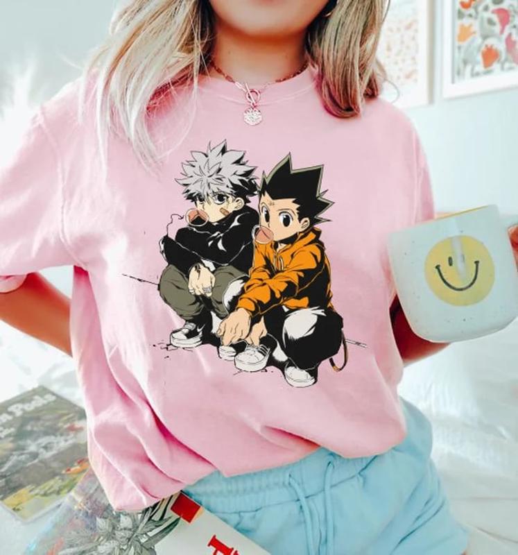 Anime Shirt, Manga Anime Hunter Shirt, Japanese Streetwear, Gift for Friend, Anime Hoodie T Shirt