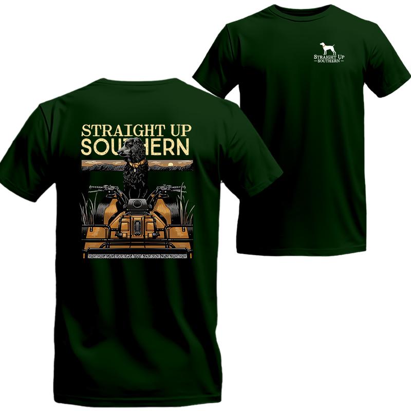 Straight Up Southern T-shirt - Camo Country Shirt, Straight Up Southern Short Sleeve Tee Shirt, Beer Shirt Viral, Menswear Top Underwear Streetwear