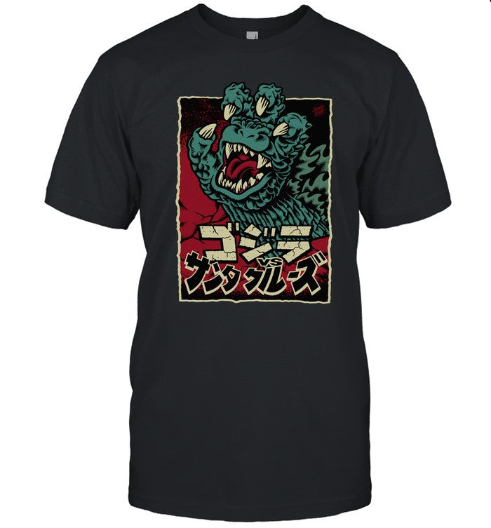 New Santa Cruz Skateboards Godzilla Destroyer Shirt
