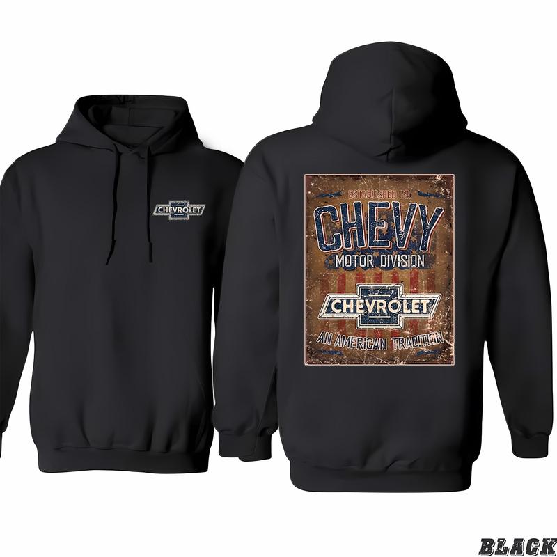 Chevrolet Wandbord 'American Tradition Hoodie, Colors For All, Shared Wardrobe Options, Styles For Every Taste, Classic Cotton, Menswear Unisex