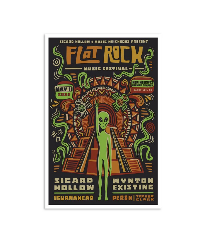 Flat Rock Music Festival At The New Heights Brewing Company In Nashville, TN On May 11, 2024 Poster