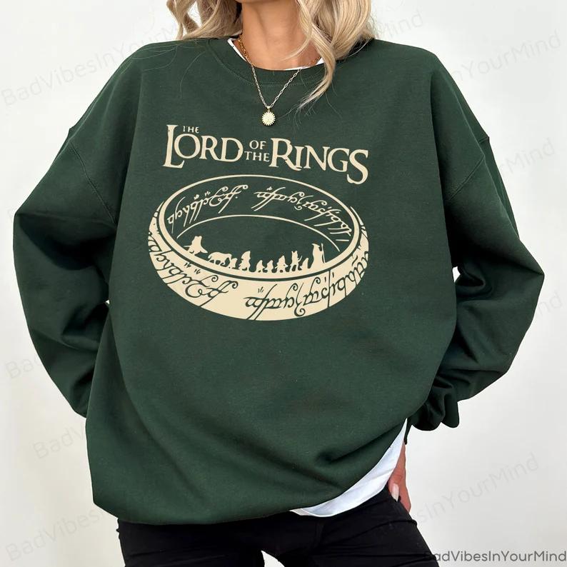 LOTR Sweatshirt, Lord of the Rings shirt, Dark Academia, Feminist Sweatshirt Womenswear Hoodie