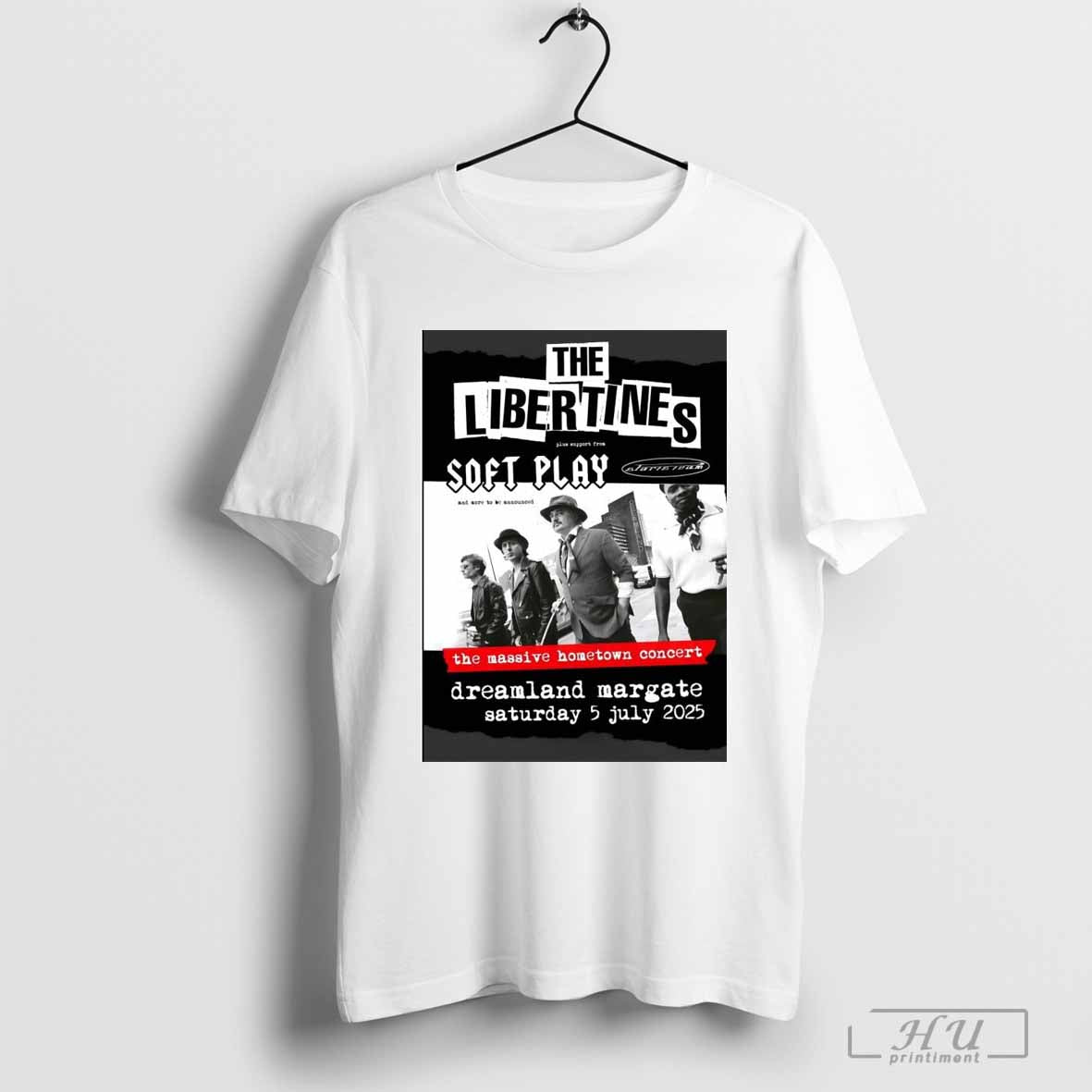 Poster The Libertines All Quiet On The Eastern Esplanade 2025 Tour Dreamgate Margate T-shirt
