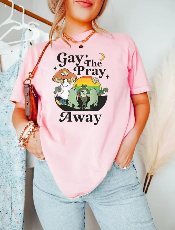 Gay The Pray Away Shirt, Gay Frog Shirt, Gay Pride Gift, LGBTQ Pride Shirt, Love is Love Shirt, Pride Month Shirt, Frog And Toad Pride Shirt