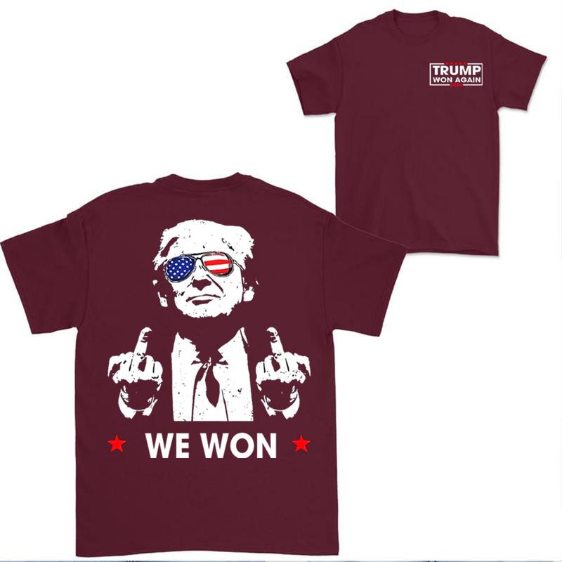Trumpp Won Get Over It we won 2024 shirt, Patriotic Hoodie for Loyal Trump Supporters,get over it shirt, we won 2024 trump sweatShirt for men and women
