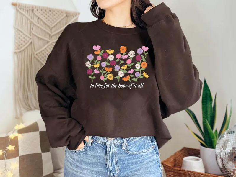 To Live For The Hope of It All Flower Shirts, Surprise Song Piano SweatshirtHoodie, It Was Rare I Was There Gifts for Fans