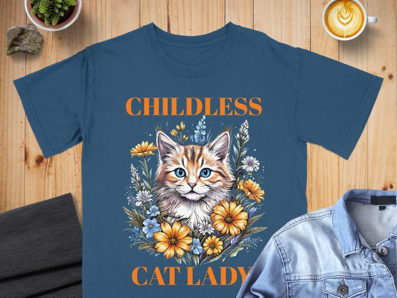 Kamala Harris Shirt, Childless Cat Ladies For Harris 2024 Shirt, Anti Trump Tee, Gifts For Women | Cat Lady TShirt, 2024 Election, Democrats