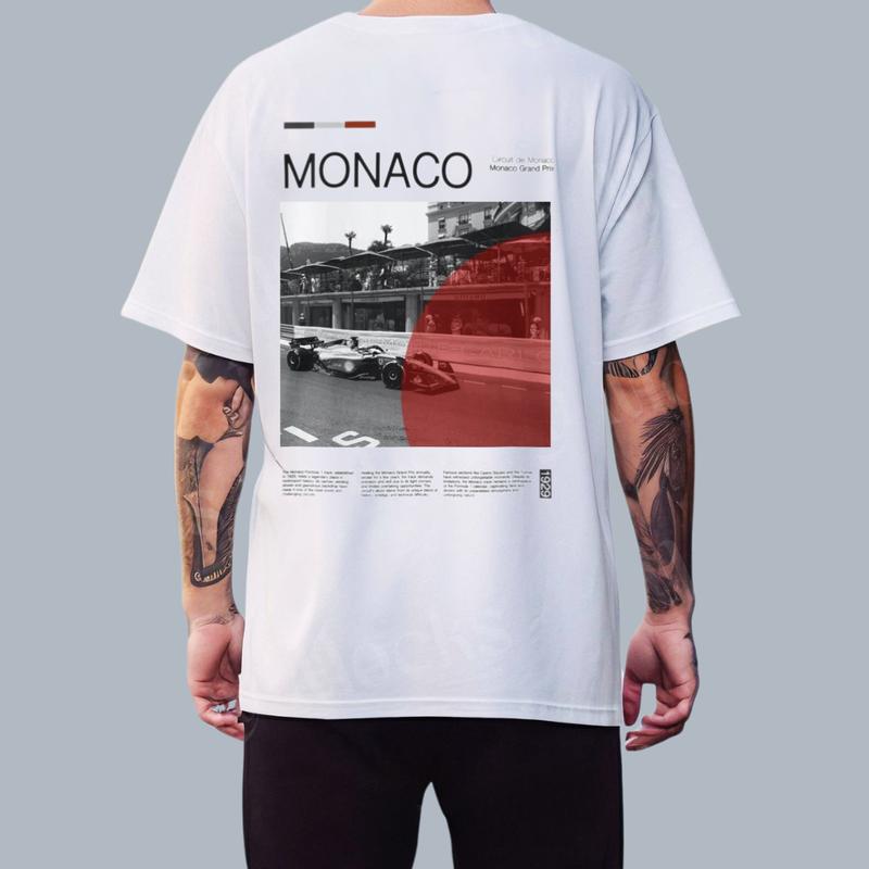 Monaco Formula 1 Monaco T-Shirt, Car Enthusiast T-Shirt, Car Clothing