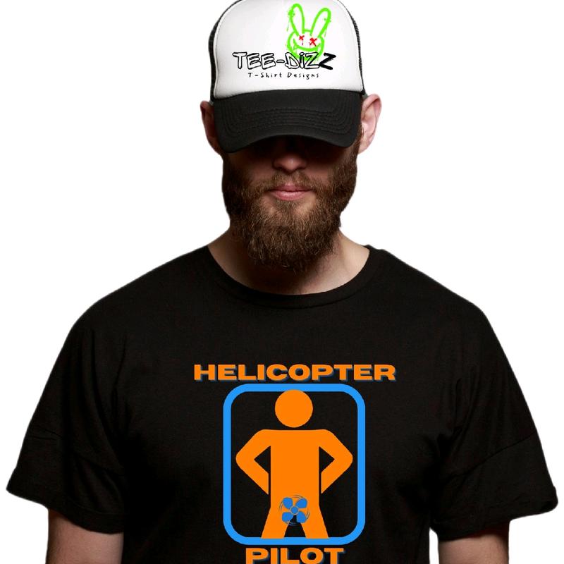 Helicopter Pilot - Men's funny T-shirt- humor