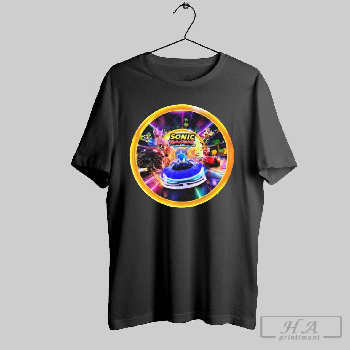 Sonic The Hedgehog Sonic Racing Crossworlds Logo Shirt