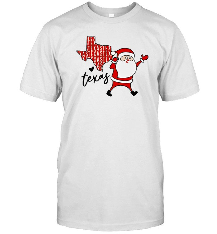 Santa Claus Casual Texas Christmas Shirt