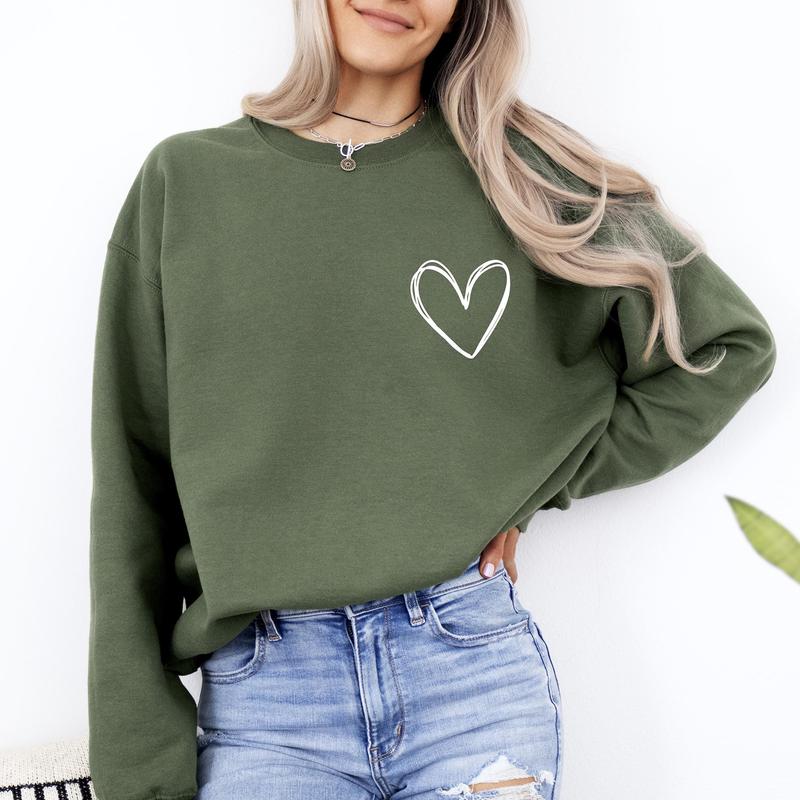 Valentines Heart Sweatshirt, Womens Valentine's Day Sweatshirt, Couple Gift Sweatshirt, Heart Hoodie, Anniversary Day Gift, Christmas Gift