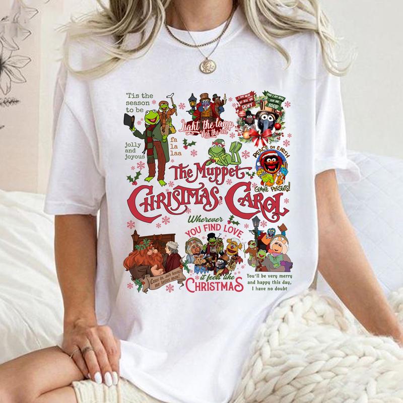 The Muppet Show Sweatshirt, Muppet Christmas Carol Shirt, Merry Christmas Shirt, Kermit Gonzo And Friends Sweatshirt, Muppet Movies T-shirt, Xmas Holi