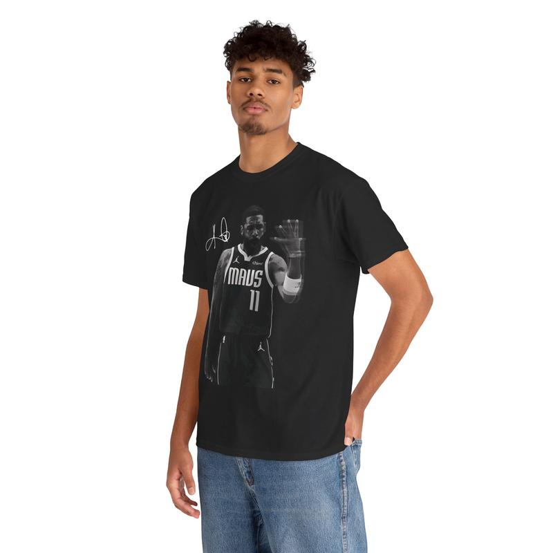 Kyrie Fan Basketball Graphic Tee Shirt for Men - Sustainable and Durable - Casual, Menswear Cotton Streetwear Menswear Top Classic Smooth Crewneck Round Neck