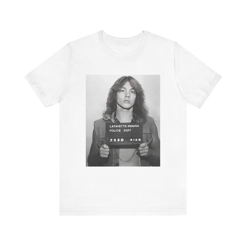 Axl Rose Mugshot Tee, Unique Rock Band Shirt, Vintage Music Tee