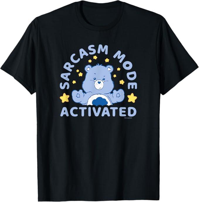 Vintage Care Bears Sarcasm Mode Activated Grumpy Bear Cotton T-shirt