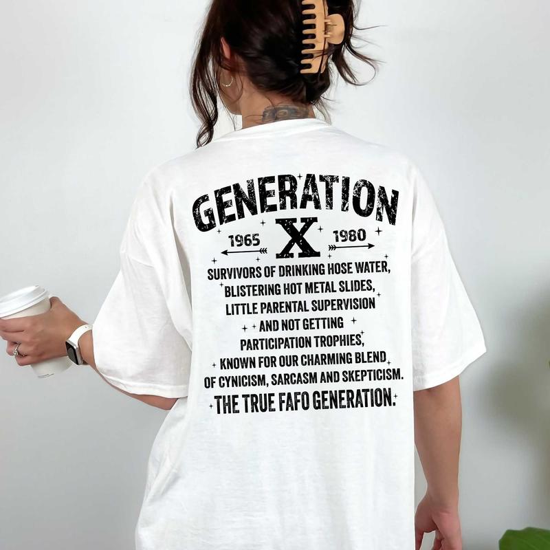 Generation X FAFO shirt Two Side Shirt,  Gen X Fafo Shirt Generation X T Shirt, GenX Shirt - Casual Fit