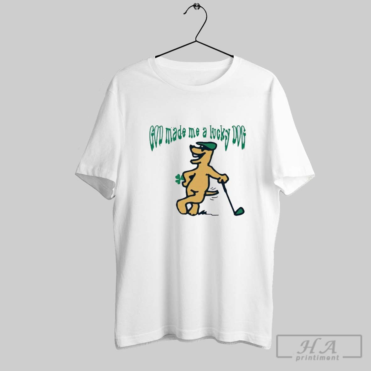 Premium St Patricks Day God Made Me A Lucky Dog Shirt