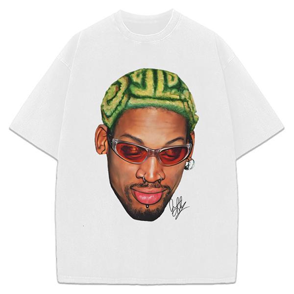 Dennis Zig Zag Green Hair Hollywood 90's Vintage Design T-Shirt