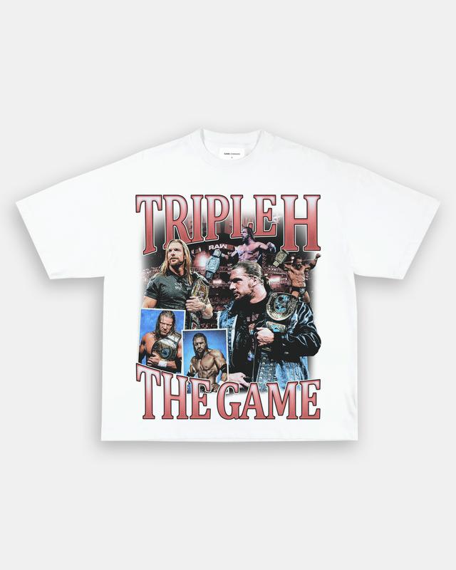 TRIPLE H TEE, Wrestling Graphic Tee, Sports T-shirt, Athlete Shirt, Wrestling Gift, Fitness Tee Crewneck Clothing Streetwear