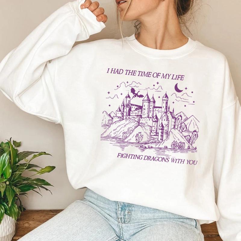 Long Live TshirtSweatshirtHoodie, Song Lyrics Fan Merch, Fantasy Dragon Crewneck Tshirt, All the Magic we Made Sweatshirt, Fighting Dragons With You S