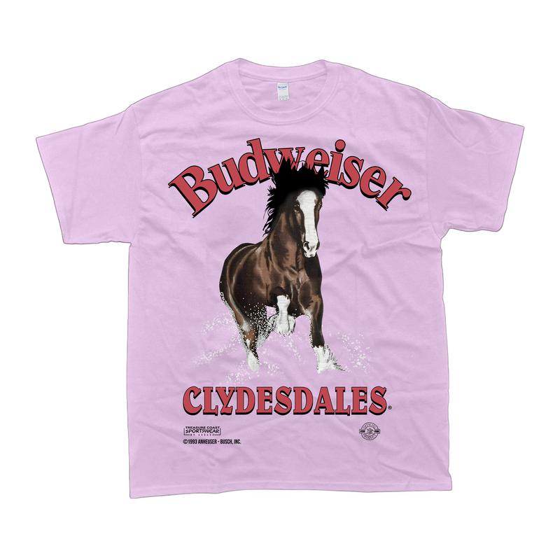 Vintage 90s Budweiser Horse Florida T-Shirt, Tshirt for women, summer clothing Casual Comfort Cotton Fit