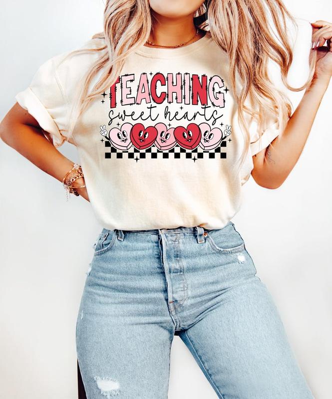 Valentines Day Teacher Shirt, Teaching Sweethearts Teacher Shirts, Teacher Valentines Day Gift, Valentine Love Teacher Shirt