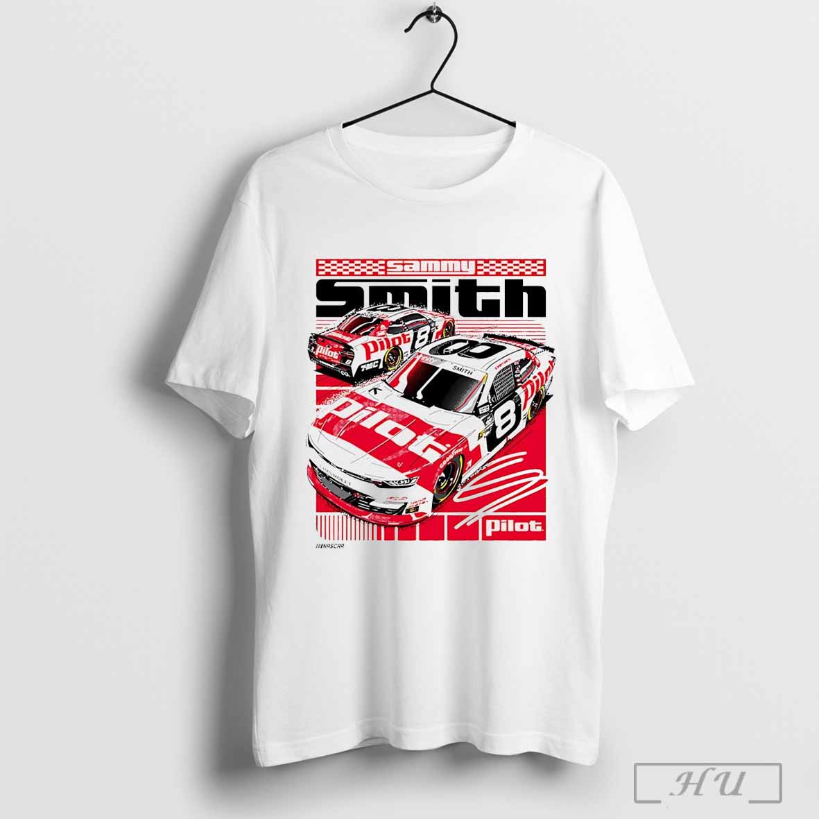 Sammy Smith Jr Motorsports Official Team Apparel 8 Pilot Car T Shirt