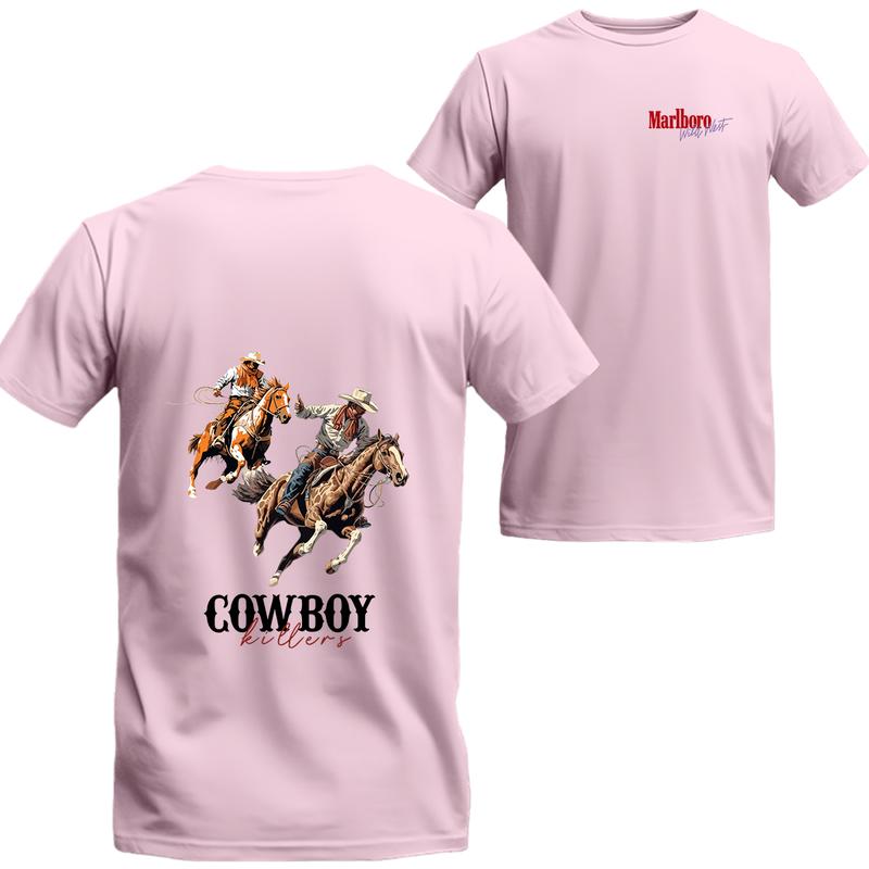 Vintage Cowboy Killer Rodeo Riding Horse T-shirt, Marlboro Short Sleeve Tee, Unisex Shirt, Menswear Top, beer shirt, drinking shirt