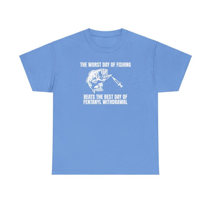 The Worst Day of Fishing Tee - Men's Cotton Streetwear Shortsleeve Tshirt