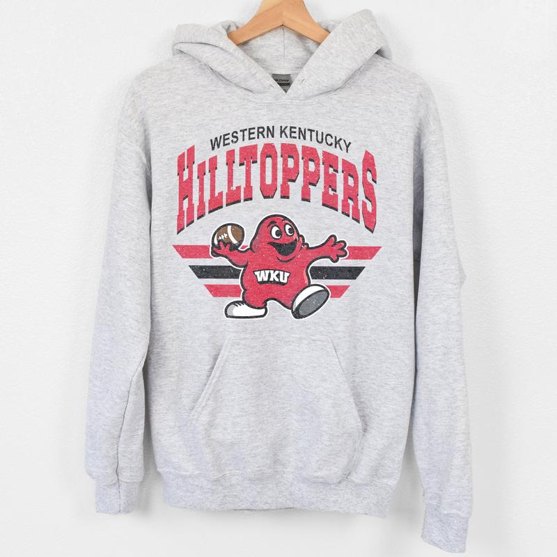 Western Kentucky Hilltoppers Vintage Football NCAA Sweatshirt - Tshirt - Hoodie, Western Kentucky University Unisex Football NCAA Shirt, Unisex Vintage NCAA Shirt, Classic Football Shirt, Gifts For Football Fan Sport, Cotton, Sweatshirt, T-Shirt, Hoodie