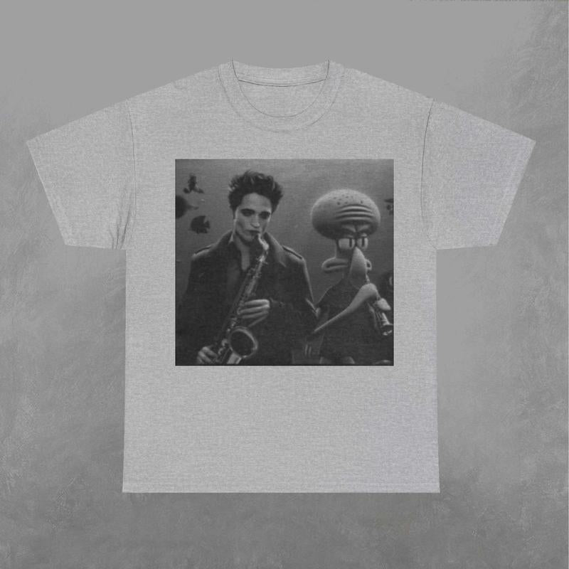 Edward Cullen and Squidward Tentacles Shirt, Edward Cullen Shirt, Squidward Tentacles Tshirt, Twilight Sweatshirt, SpongeBob Classic Fabric