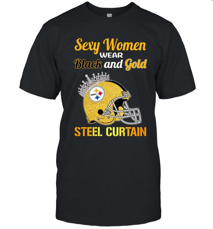 Sexy Women Wear Black And Gold_5