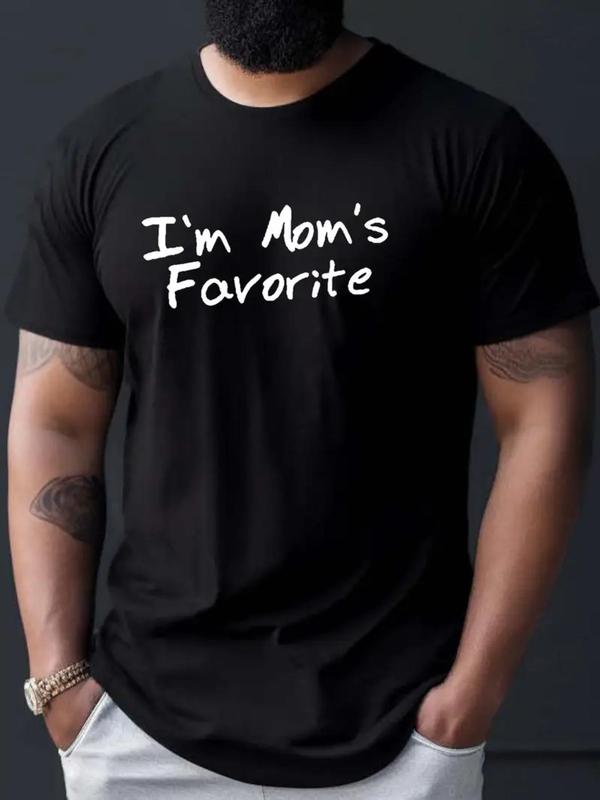 Men's Print Round Neck Graphic Tee, Casual Summer Clothes, Regular Fit Short Sleeve Crew T-Shirt, Ideal Men's Top for Casual Streetwear