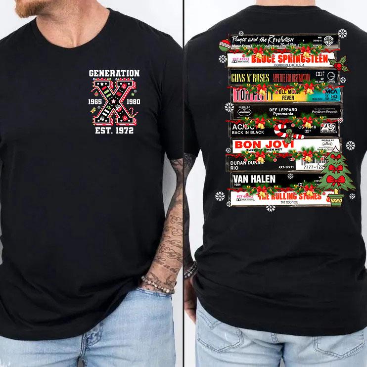 Gen X customized christmas new version Proud Members Of Gen X New T-Shirt, Vintage Inspired Shirt, Funny Saying Shirt, Sarcasm Quotes Shirt, Humorous Shirt