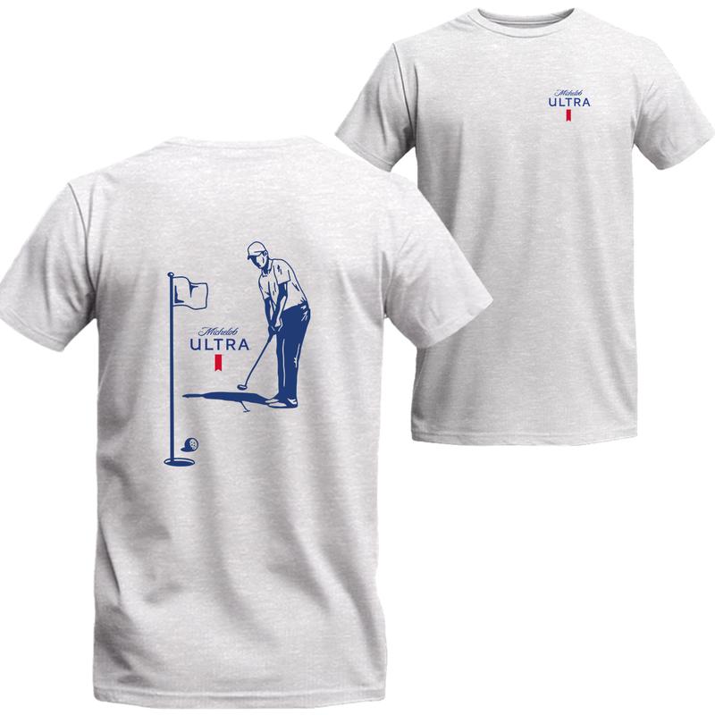 Michelob Ultra Golfing T-Shirt 2 Side, Michelob Short Sleeve Tee, Unisex Shirt