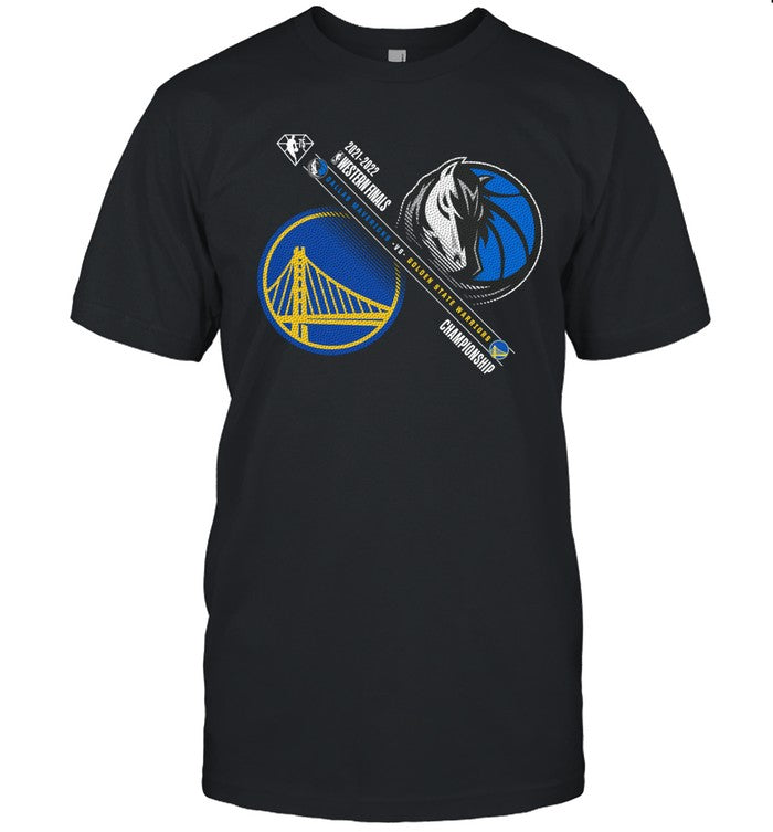 Mavericks vs Warriors 2022 Western Finals Championship Black Shirt