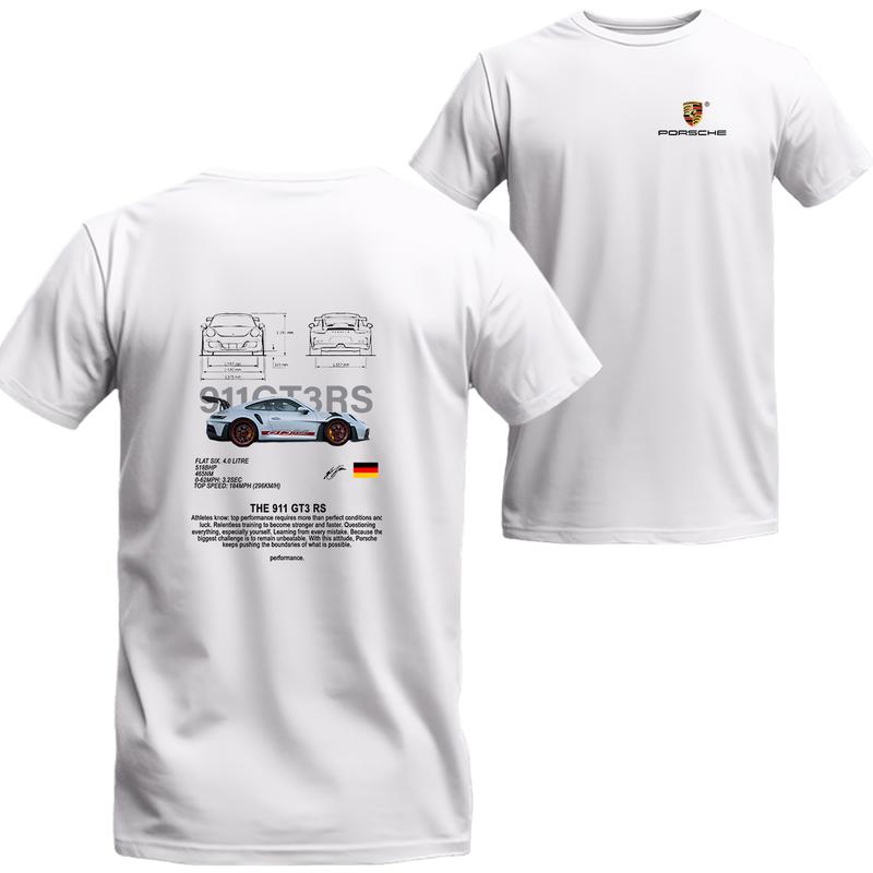 Porsche 911 GT3 RS T-Shirt, Crewneck Shirt, Best choice, Menswear Top, porsche shirt Underwear Streetwear