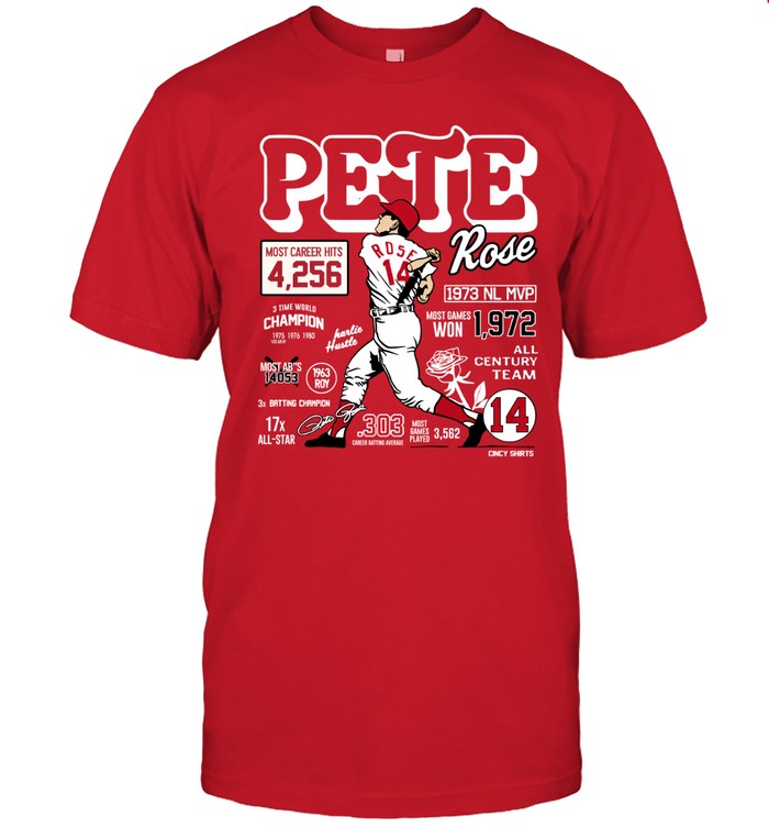 2024 Pete Rose Career Stats Limited Shirt