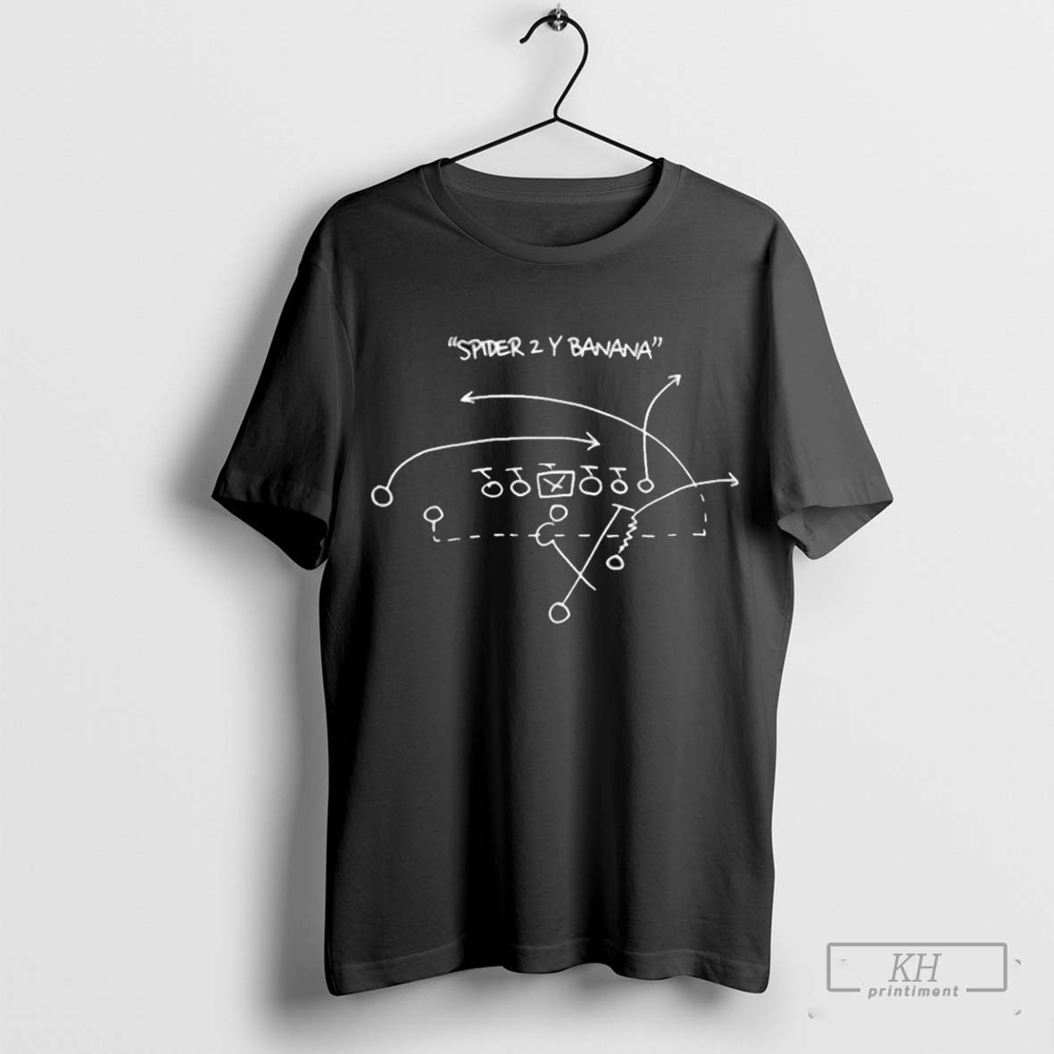 Spider 2 Y Banana Football Playing Strategy Football Lovers T Shirt