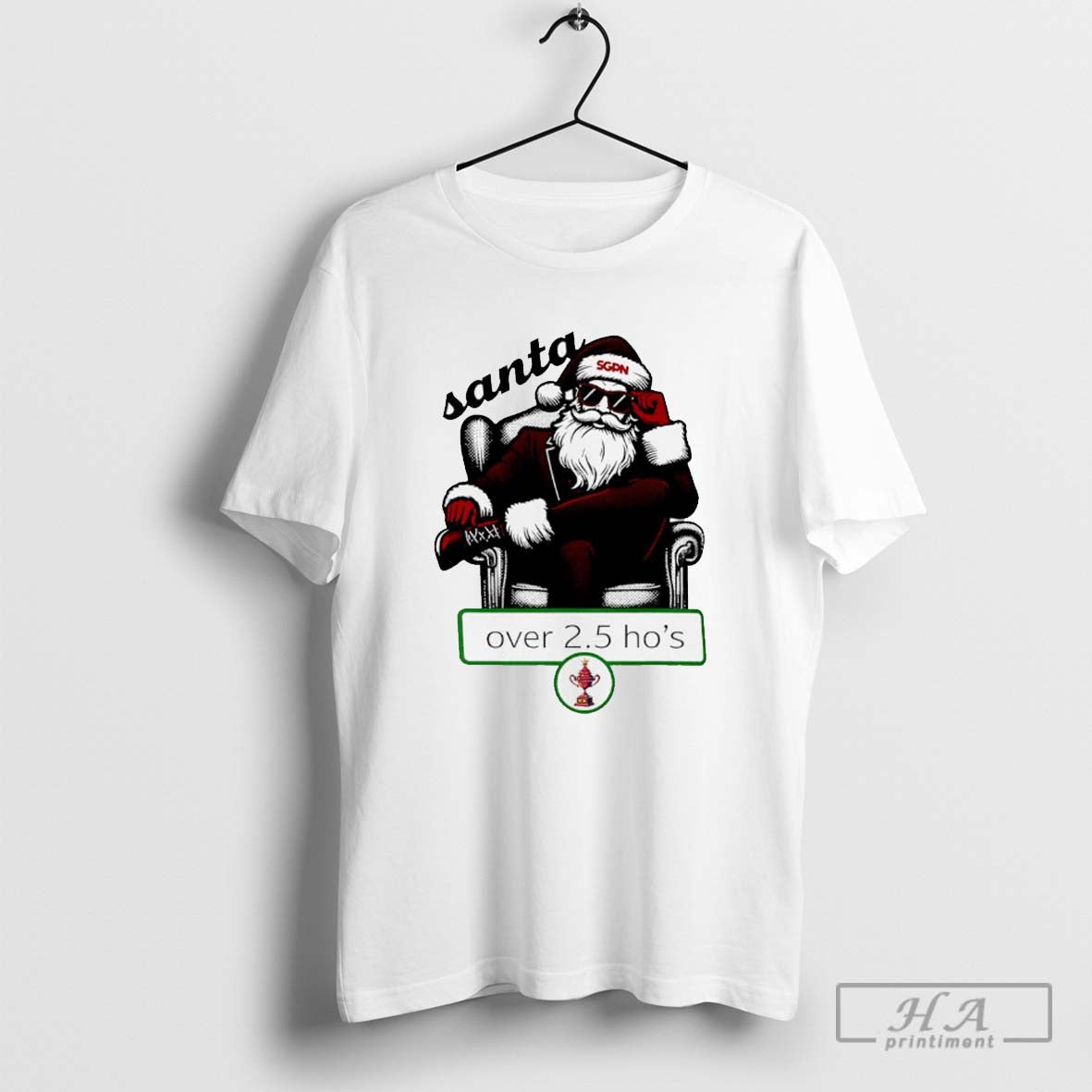 Santa over 2.5 hoâ€™s Christmas shirt
