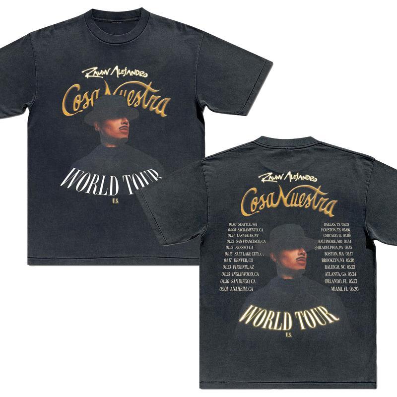 Rauw Cosa Nuestra T-shirt Alejandro World Tour 2025 Sweatshirt Cosa Nuestra World Tour Hoodie Alejandro Merch Rap Hip Hop Tee Gift Fans Men Women