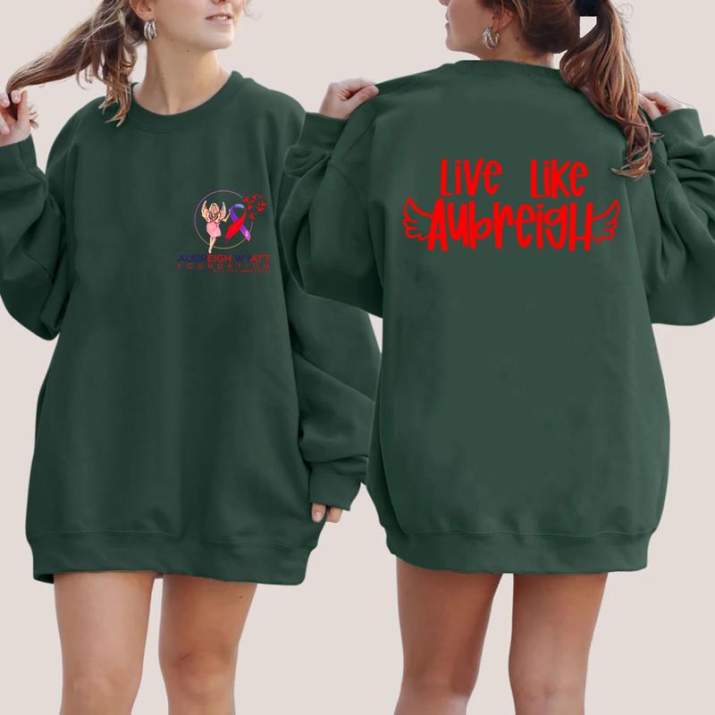 Aubreigh Wyatt Hoodie, Live Like Aubreigh Double sided Sweater, Womenswear Hoodie & Sweaters,Gift For Women,Live Like Aubreigh Sweatshirt