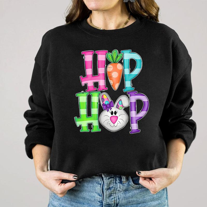 Hip Hop Easter Bunny Sweatshirt, Hoodie, T-shirt, Easter Shirt, Cute Easter Gifts, Peeps Shirt