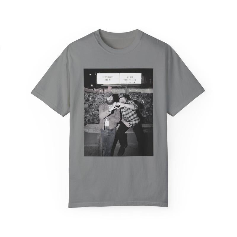 Posty And Morgan Had Some Help Unisex Garment-Dyed T-shirt