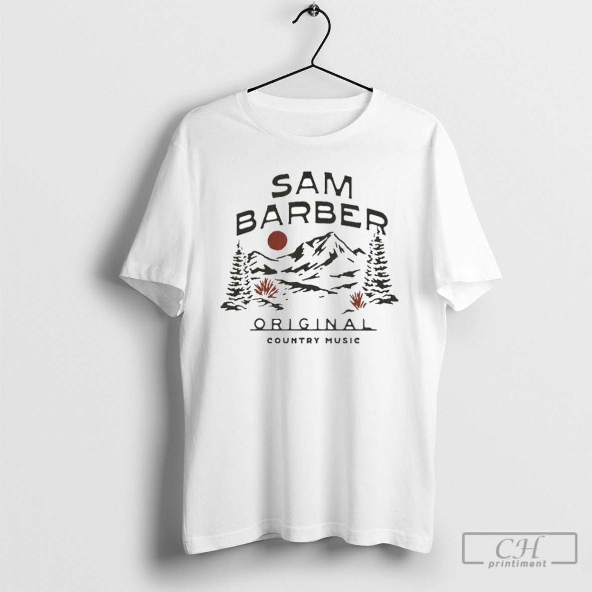 Sam Barber Country Music And Trees Mountain T Shirt